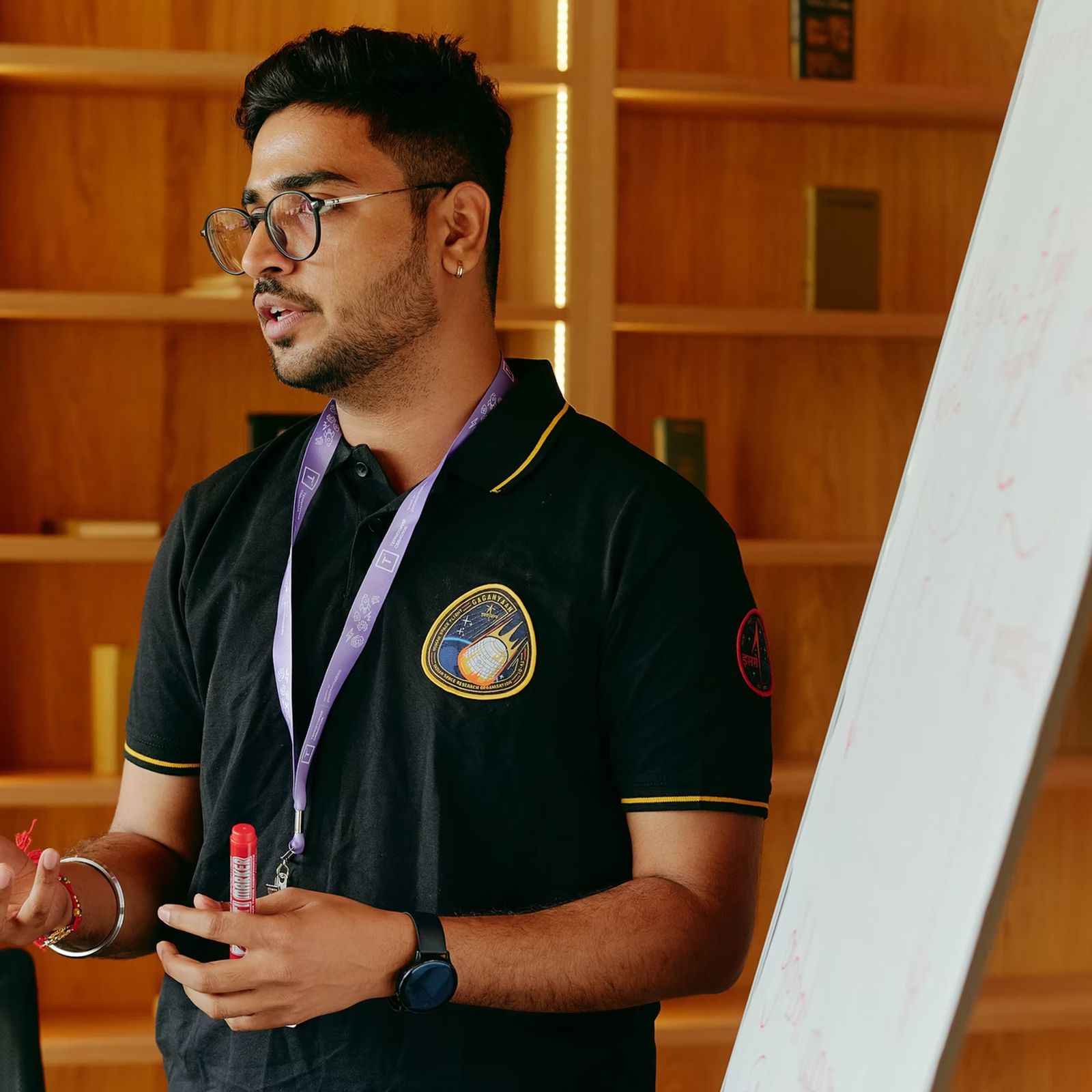 Rumit Walia speaking at an international conference